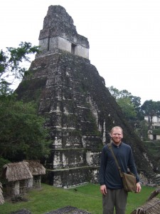 Me in front of a "Temple 1" at Tikal